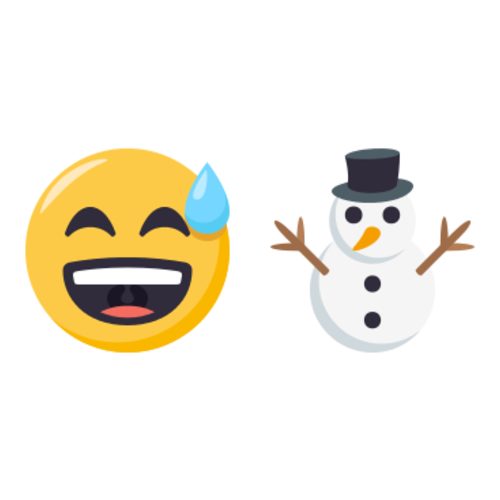 😅⛄ Emoji Domain EmojiOne rendering
